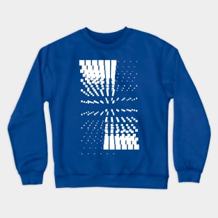 Blue Geometric galaxy pattern Crewneck Sweatshirt